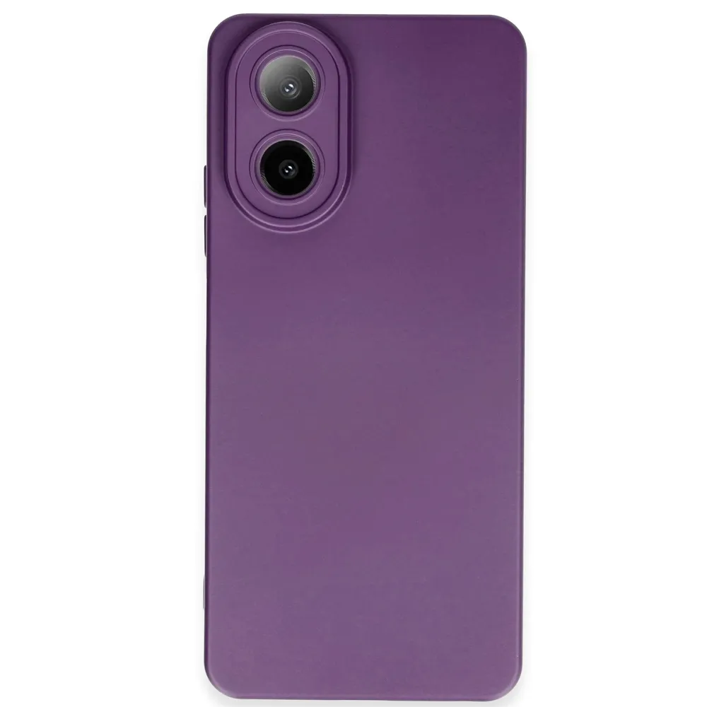 Newface Oppo A38 Kılıf Nano Içi Kadife Silikon - Mor