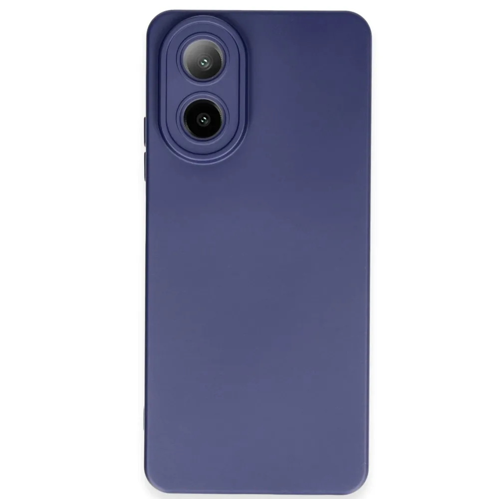 Newface Oppo A38 Kılıf Nano Içi Kadife Silikon - Lacivert