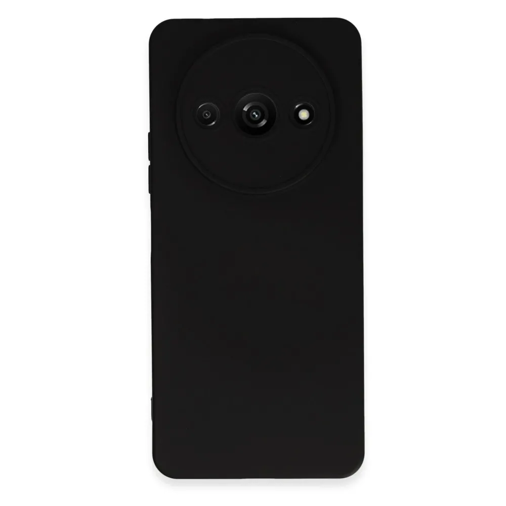 Newface Xiaomi Redmi A3 4G Kılıf Nano Içi Kadife Silikon - Siyah