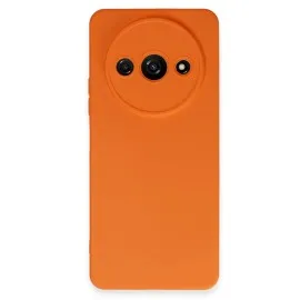 Newface Xiaomi Redmi A3 4G Kılıf Nano Içi Kadife Silikon - Turuncu