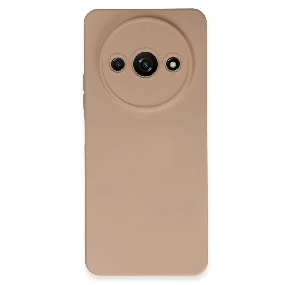Newface Xiaomi Redmi A3 4G Kılıf Nano Içi Kadife Silikon - Pudra