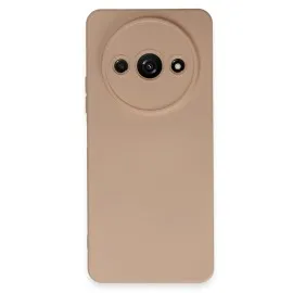 Newface Xiaomi Redmi A3 4G Kılıf Nano Içi Kadife Silikon - Pudra