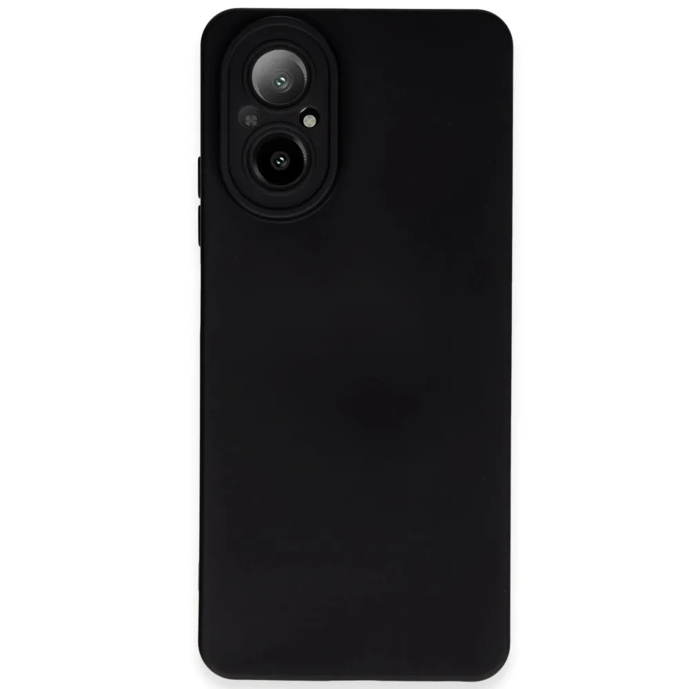 Newface Realme 12 Lite Kılıf Nano Içi Kadife Silikon - Siyah