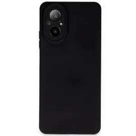Newface Realme 12 Lite Kılıf Nano Içi Kadife Silikon - Siyah