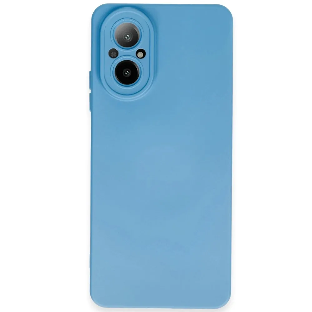 Newface Realme 12 Lite Kılıf Nano Içi Kadife Silikon - Mavi