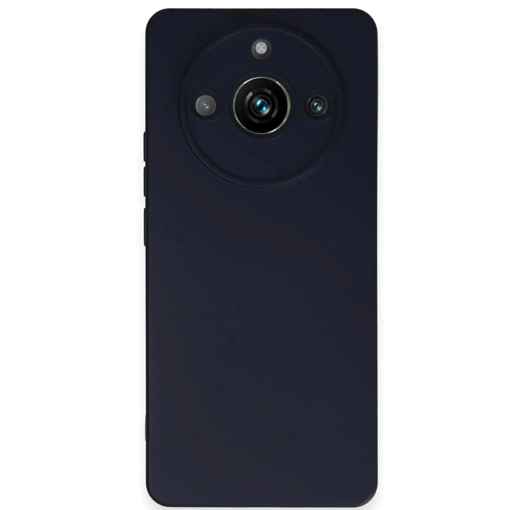 Newface Realme 11 Pro Kılıf Nano Içi Kadife Silikon - Lacivert