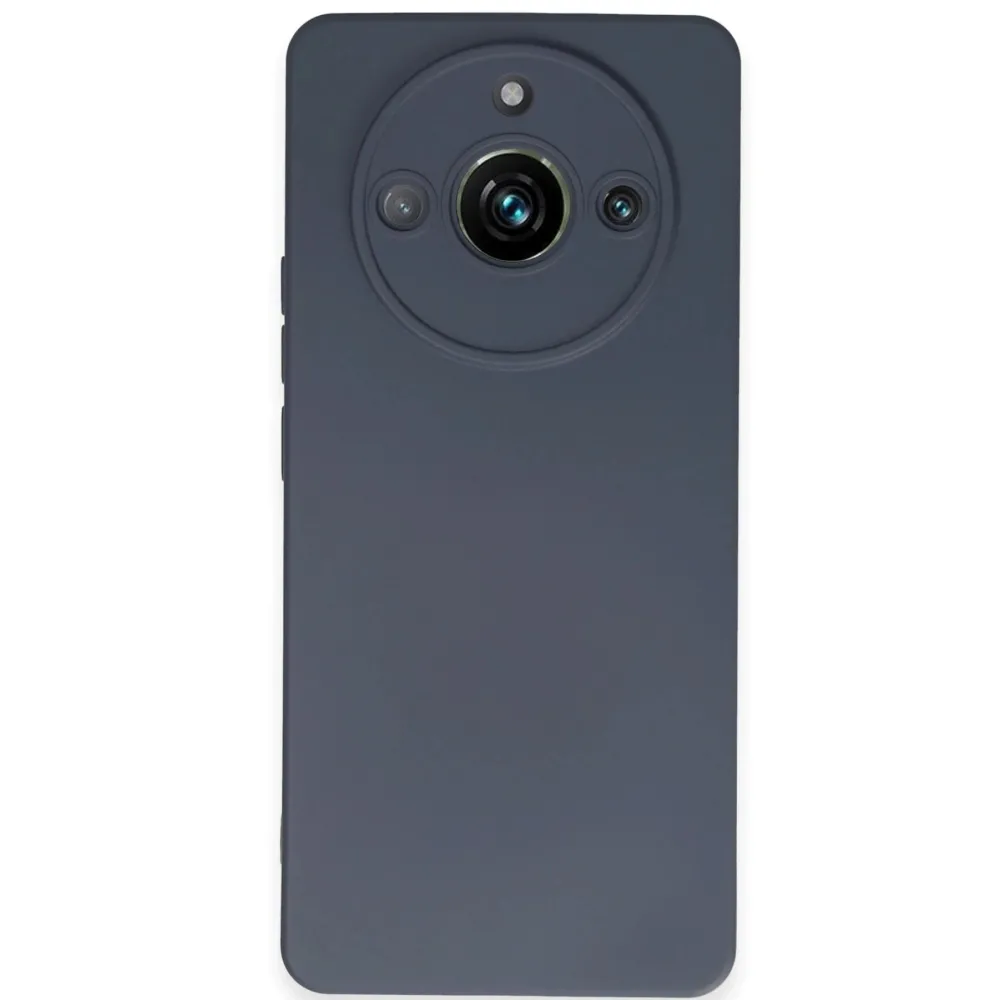 Newface Realme 11 Pro Kılıf Nano Içi Kadife Silikon - Gri