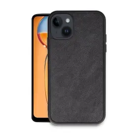 Newface Iphone 15 Kılıf Aras Deri Kapak - Siyah