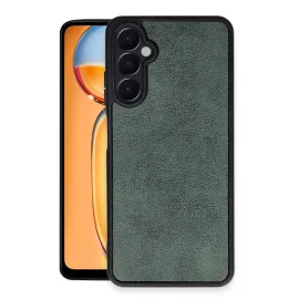 Newface Samsung Galaxy A05S Kılıf Aras Deri Kapak - Koyu Yeşil