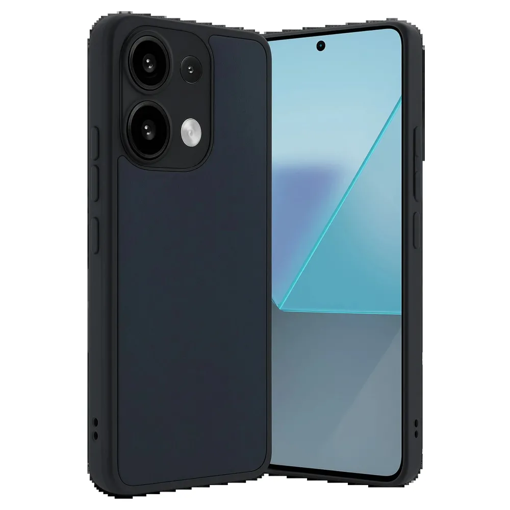 Newface Xiaomi Redmi Note 13 Pro 4G Kılıf Aras Deri Kapak - Lacivert