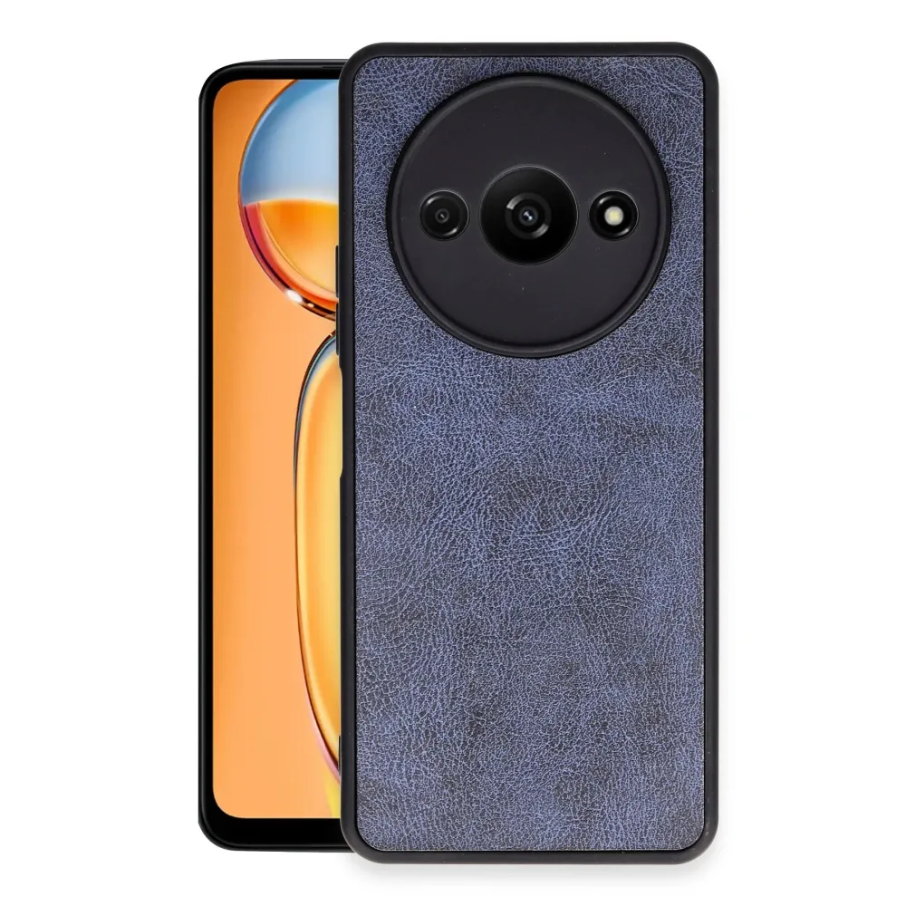 Newface Xiaomi Redmi A3 4G Kılıf Aras Deri Kapak - Lacivert