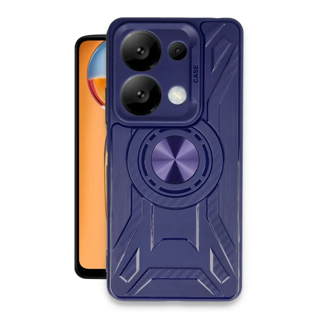 Newface Xiaomi Redmi Note 13 4G Kılıf Lincoln Silikon - Lacivert