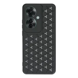 Newface Oppo Reno 11F Kılıf Petek Silikon Kapak - Siyah