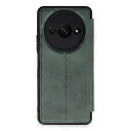 Newface Xiaomi Redmi A3 4G Kılıf Flip Cover - Koyu Yeşil
