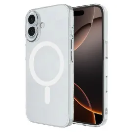 Newface iPhone 16 Kılıf Magneticsafe Şeffaf Silikon - Şeffaf