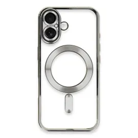 Newface Iphone 16 Kılıf Kross Magneticsafe Kapak - Gümüş
