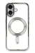 Newface Iphone 16 Kılıf Kross Magneticsafe Kapak - Gümüş