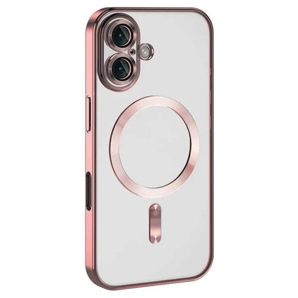 Newface Iphone 16 Plus Kılıf Kross Magneticsafe Kapak - Pembe