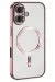 Newface Iphone 16 Plus Kılıf Kross Magneticsafe Kapak - Pembe