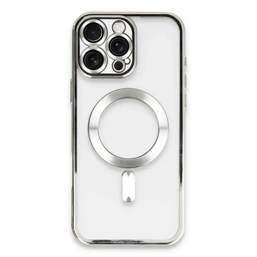 Newface Iphone 16 Pro Kılıf Kross Magneticsafe Kapak - Gümüş
