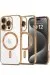 Newface Iphone 16 Pro Kılıf Kross Magneticsafe Kapak - Çöl Titanyum