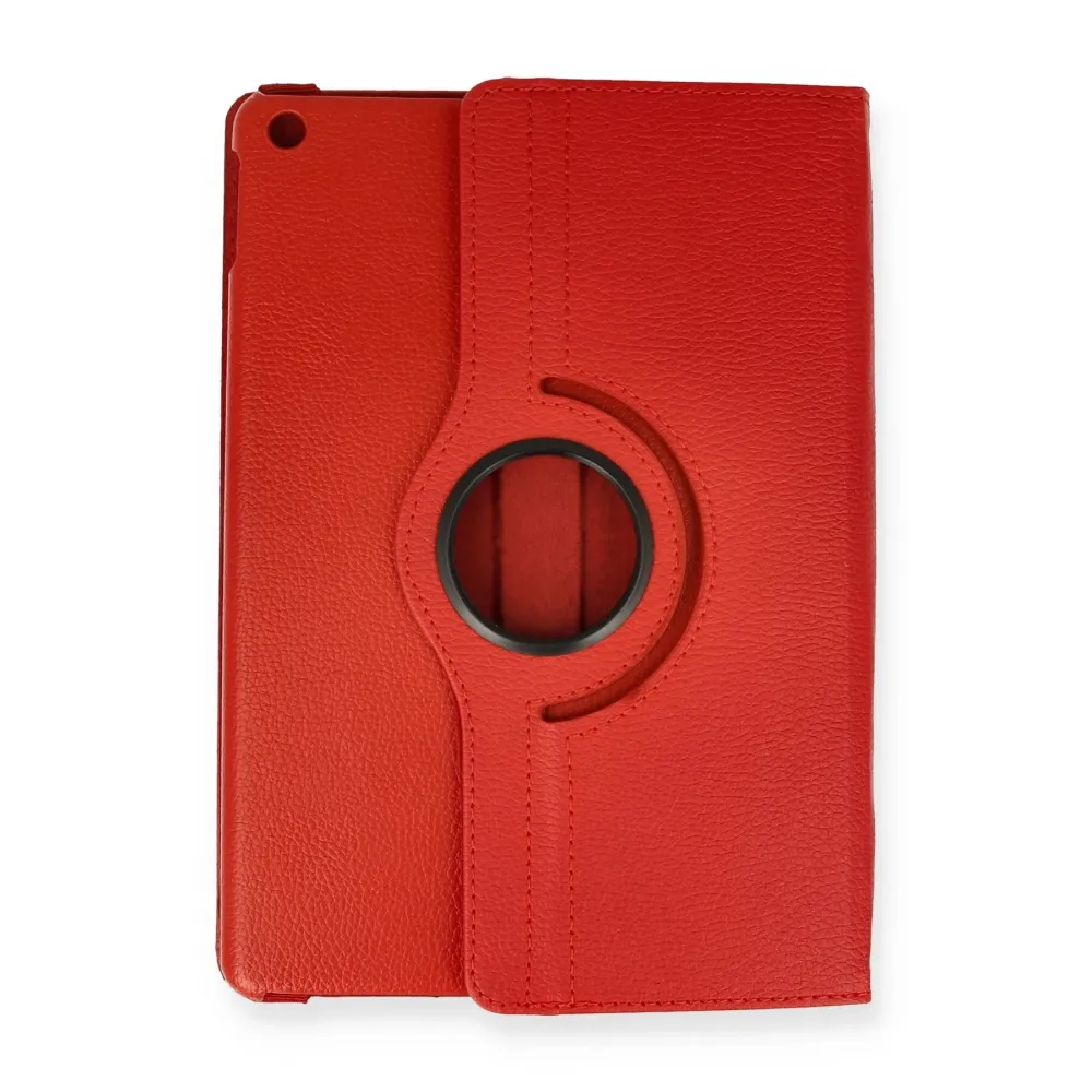 Newface iPad Pro 13 (2024) Kılıf 360 Tablet Deri Kılıf - Kırmızı
