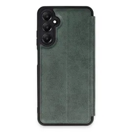 Newface Samsung Galaxy A25 5G Kılıf Flip Cover - Koyu Yeşil