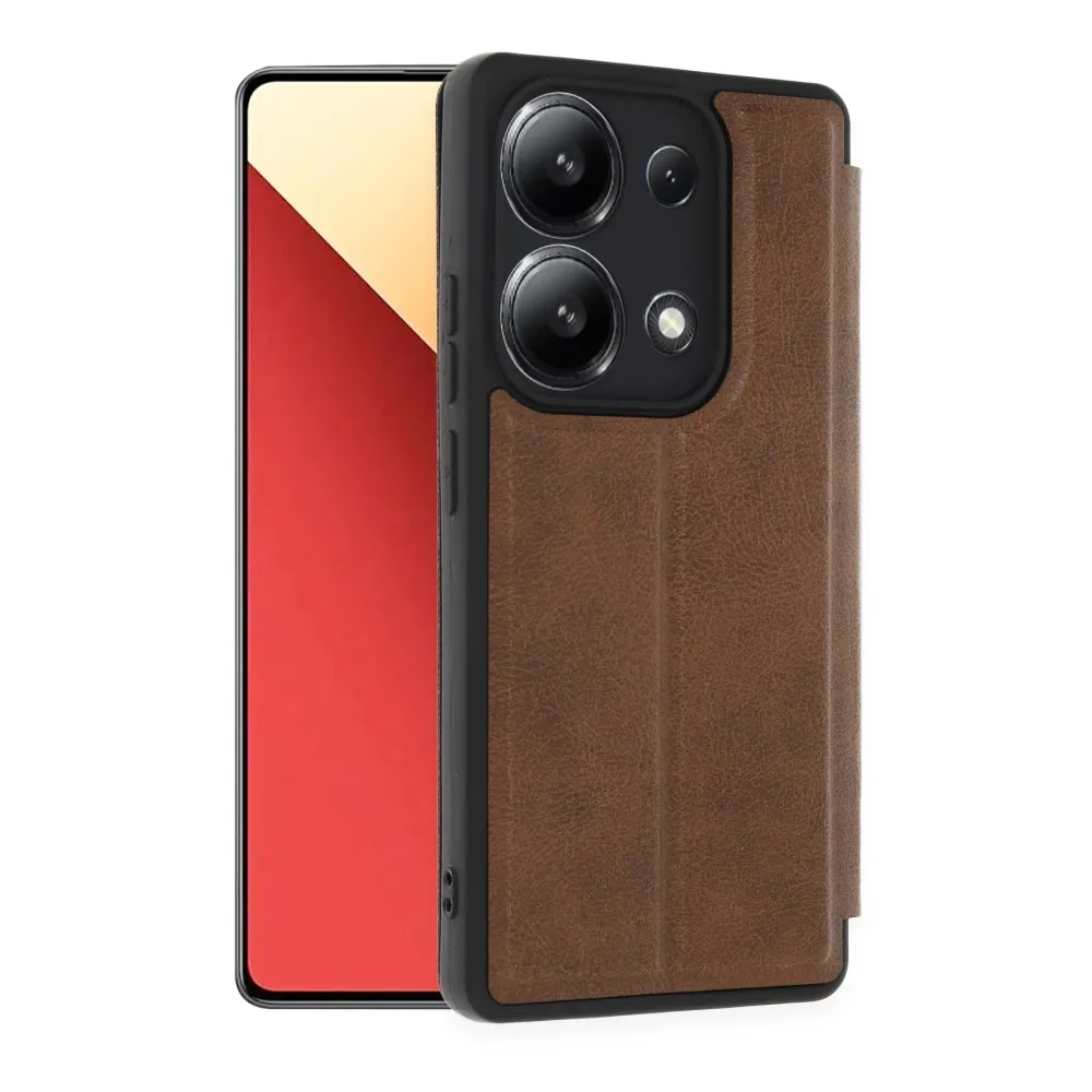 Newface Xiaomi Redmi Note 13 4G Kılıf Flip Cover - Taba