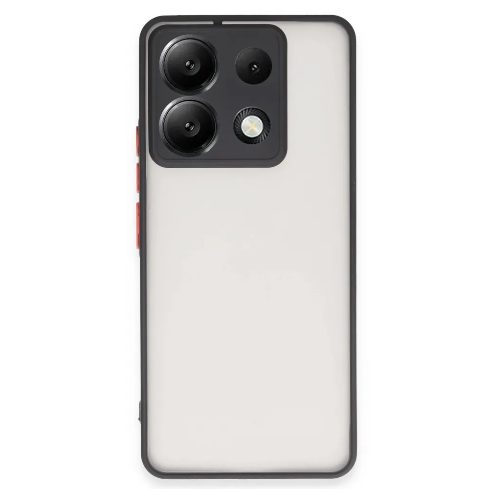 Newface Xiaomi Redmi Note 13 5G Kılıf Montreal Silikon Kapak - Siyah