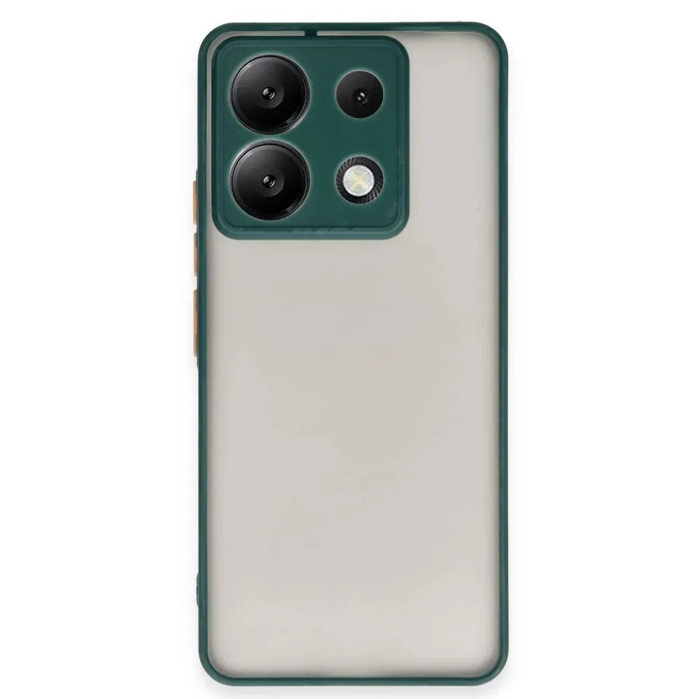 Newface Xiaomi Redmi Note 13 5G Kılıf Montreal Silikon Kapak - Yeşil