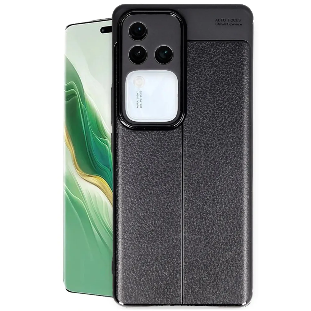 Newface Vivo V30 5G Kılıf Auto Focus Kapak - Siyah