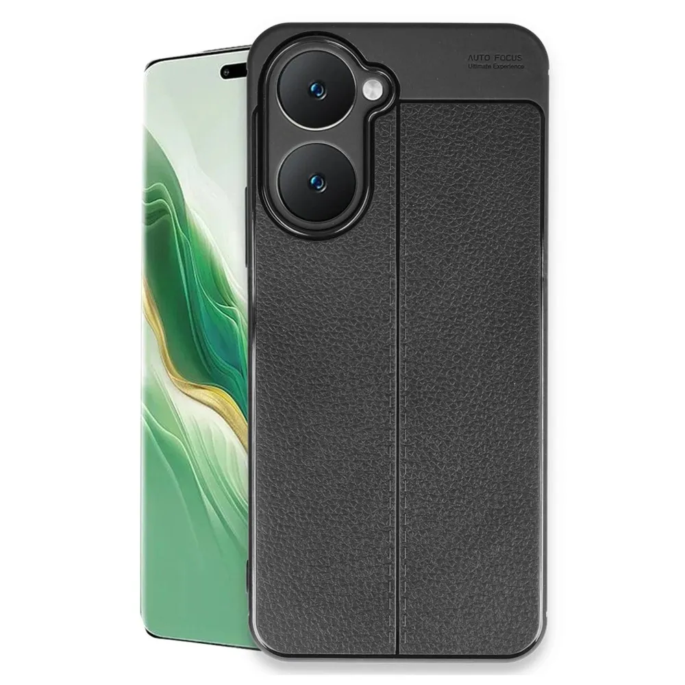 Newface Vivo Y18 Kılıf Auto Focus Kapak - Siyah