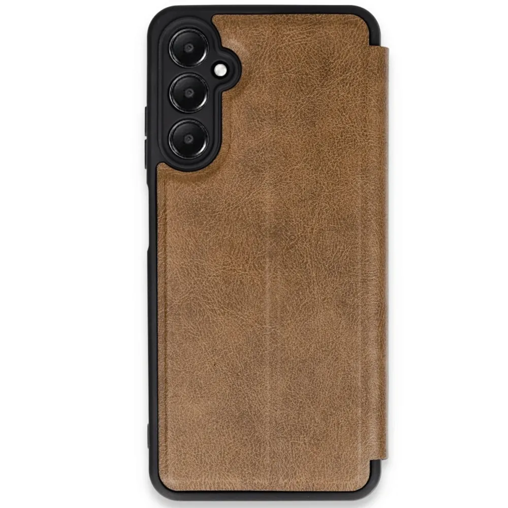 Newface Samsung Galaxy A35 5G Kılıf Flip Cover - Taba