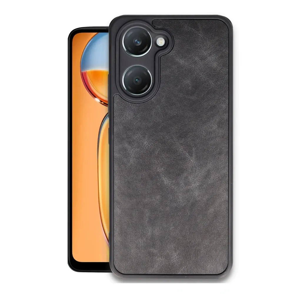 Newface Vivo Y18 Kılıf Aras Deri Kapak - Siyah