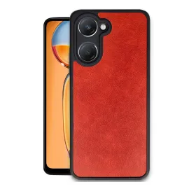 Newface Vivo Y18 Kılıf Aras Deri Kapak - Kırmızı