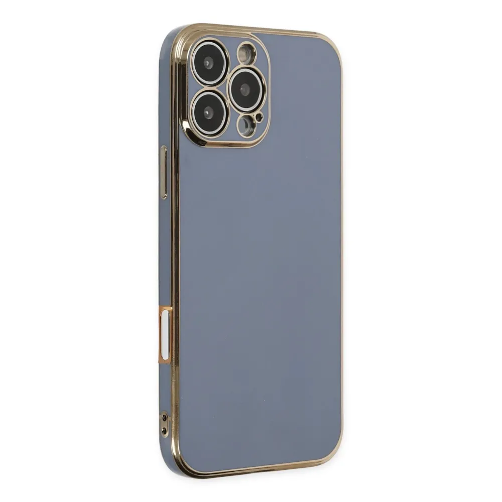 Newface Iphone 16 Pro Max Kılıf Volet Silikon - Mavi