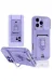 Newface Iphone 16 Pro Kılıf Zuma Kartvizitli Yüzüklü Silikon - Lila