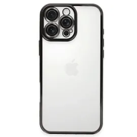 Newface Iphone 16 Pro Max Kılıf Razer Lensli Silikon - Siyah