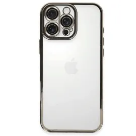 Newface Iphone 16 Pro Max Kılıf Razer Lensli Silikon - Titanyum Gri