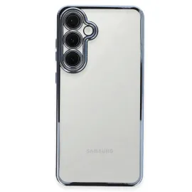 Newface Samsung Galaxy S24 Fe Kılıf Razer Lensli Silikon - Lacivert