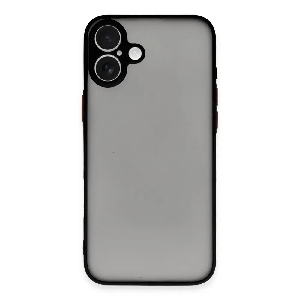 Newface Iphone 16 Plus Kılıf Montreal Silikon Kapak - Siyah
