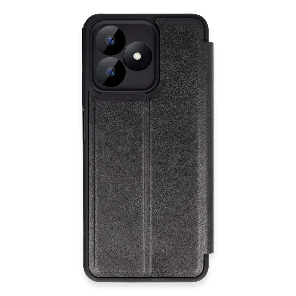 Newface Realme Note 50 4G Kılıf Flip Cover - Siyah