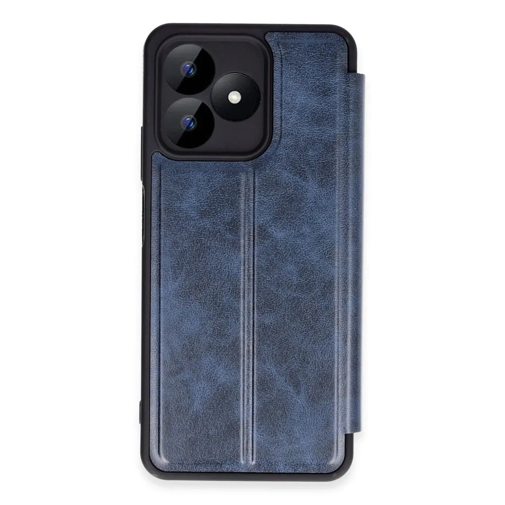 Newface Realme Note 50 4G Kılıf Flip Cover - Lacivert