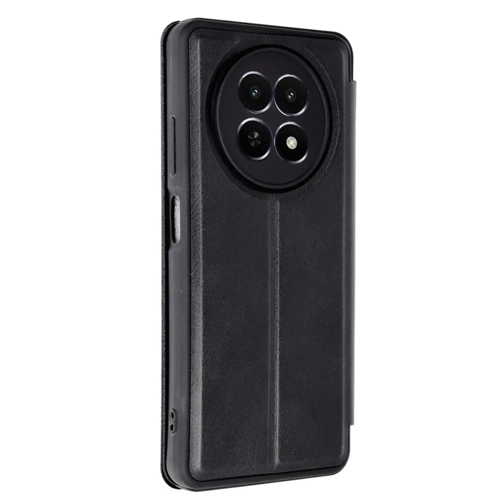 Newface Realme 12 5G Kılıf Flip Cover - Siyah