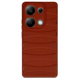 Newface Xiaomi Redmi Note 13 Pro 4G Kılıf Bibercas Silikon Kapak - Kırmızı