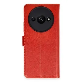 Newface Xiaomi Redmi A3 4G Kılıf Trend S Plus Kapaklı Kılıf - Kırmızı