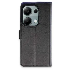 Newface Xiaomi Redmi Note 13 Pro 4G Kılıf Trend S Plus Kapaklı Kılıf - Siyah