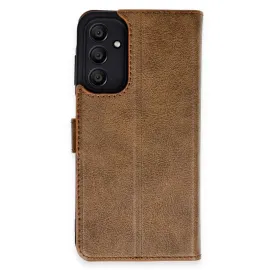 Newface Samsung Galaxy A35 5G Kılıf Trend S Plus Kapaklı Kılıf - Taba