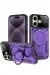 Newface Iphone 16 Kılıf Joy Lens Standlı Kapak - Mor