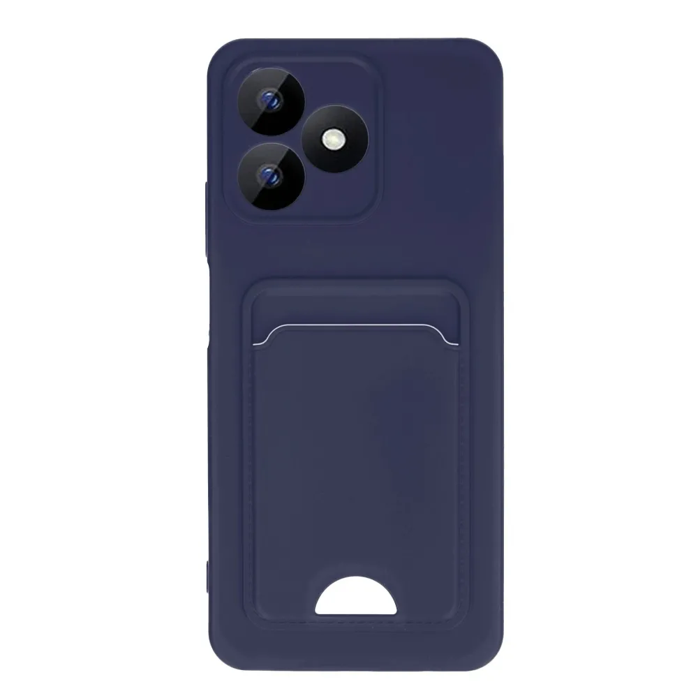 Newface Realme Note 50 4G Kılıf Kelvin Kartvizitli Silikon - Lacivert